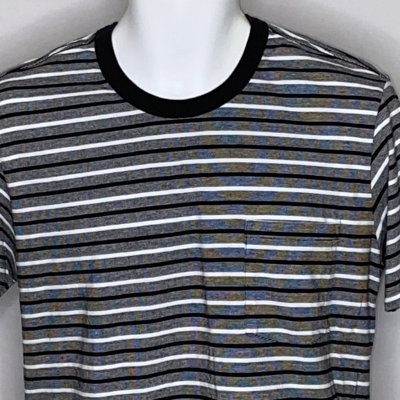 Almond Surfboards Crew Neck Striped Short Sleeve T - Picture 2 of 8